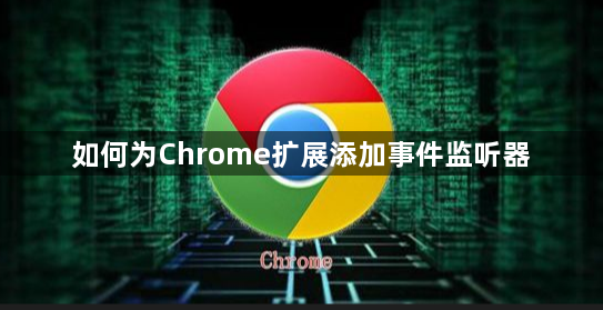 如何为Chrome扩展添加事件监听器